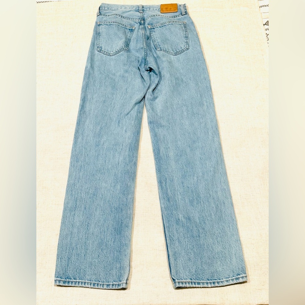 Denim Forum ‘90s Marlo Hi-Rise Baggy Jeans Light Wash Straight Leg 25 Aritzia - Picture 4 of 11
